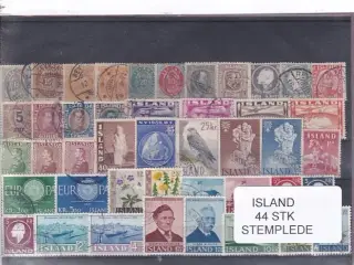 Island - 44 Stk. - Stemplet
