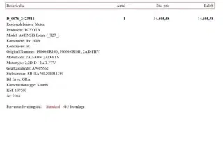TOYOTA Avensis Motorsport 