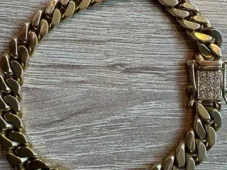 14 karat massiv guld armbånd