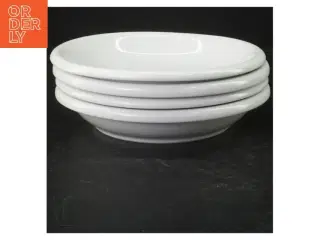 Sæt af 4 hvide tallerkener fra IKEA (str. 4 styk. ø. 19 cm)