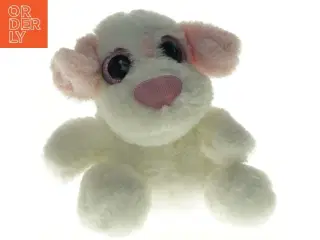 Hvid plysbamse (str. 23 x 18 cm)