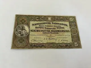5 Francs Switzerland 1949