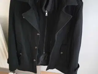 Vinter frakke i 2 dele sort ( herre )