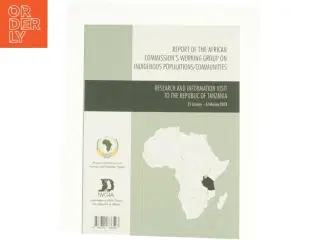 Research and information visit to the Republic of Tanzania, 21 January - 6 February 2013 (Bog)