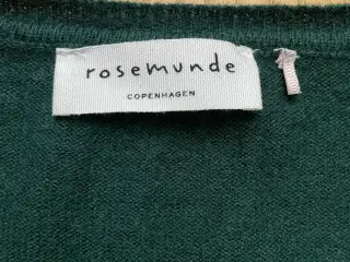 Rosemunde mørkegrøn uldcardigan