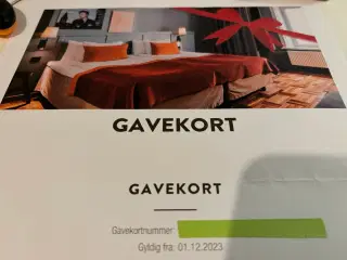 Gavekort Hotel Scandic