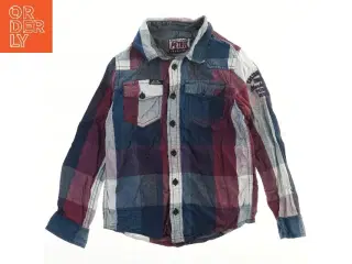 Skjorte med ternet mønster (str. 128)