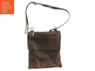 Brun skuldertaske (str. 32x28 cm)