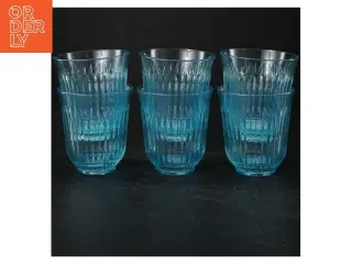 Blå glas (str. 9,5 cm)