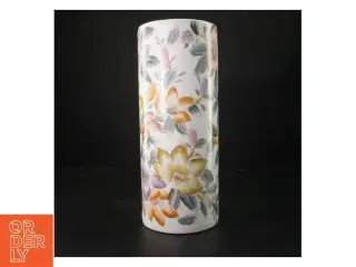 Porcelænsvase med blomstermotiv (str. 32 cm)
