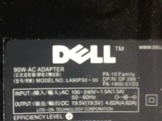 Strømforsyninger  DELL 19,5 Volt  4,62 Amp. Ny