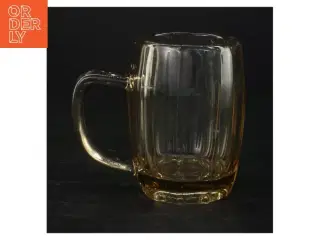 Mundblæst Røgfarvet Glas krus (str. 12 x 14 x 9 cm)