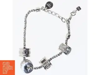 Sølv armbånd med charms fra Dyrberg Kern (str. 24 cm)