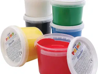 PRIMO Fingermaling, 6 farver til kreativ leg