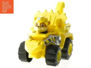 Gult legetøjs-køretøj med figur fra Paw Patrol (str. 13x20x8 cm)