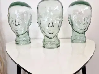 3 stk Håndlavede glashoveder