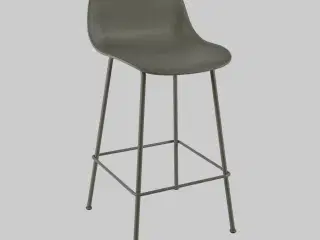 Muuto Fiber Barstol – Grå SH 65cm