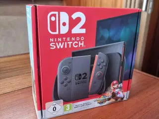 Uåbnet Nintendo Switch 2 + Mario kart world