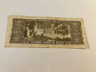 5 Cruzeiros Brazil banknote