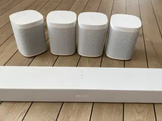 Sonos One og Beam Højtalersystem