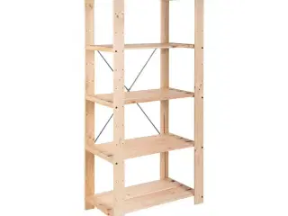 Astigarraga Evolution reol 5 hylder - brun fyrretræ 174,5 × 76,5 × 38,5 cm