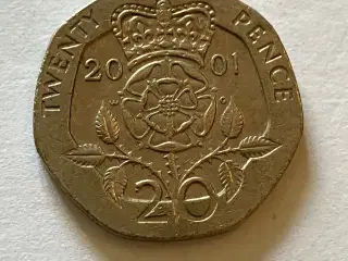20 Pence England 2001