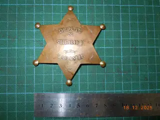 Sheriffstjerne af bronze