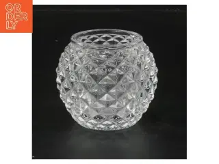 Glas fyrfadslysestage (str. Ø 5 cm højde 6,5 cm)