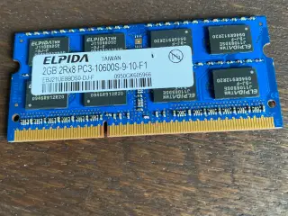 2GB DDR3 RAM-modul til bærbare