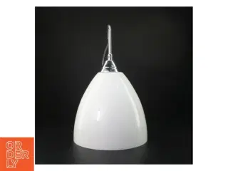 Hvid pendel lampe (str. H 38 cm, ø. 21,5 cm)