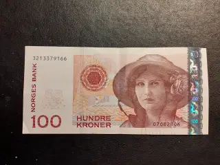 Norsk 100 krone seddel 