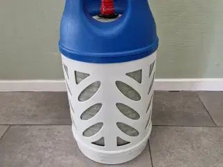 Gasflaske, 10 kg letvægtsgasflaske ny, fyldt og pl