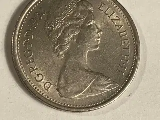 5 Pence England 1968