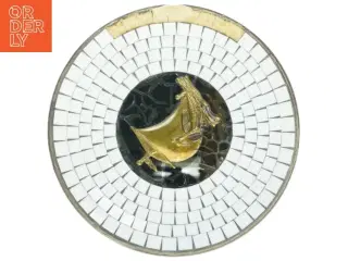 Dekorativ tallerken med dyr (str. 25 cm i diameter. 3 cm høj)