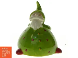 Keramiknisse med lysgrøn kappe