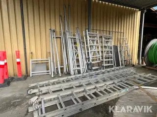 Assorteret stillads og stiger