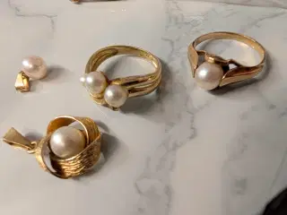 Guld 14kt forskellige smykker 