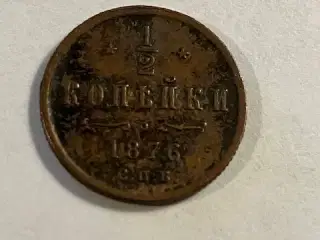 1/2 Kopek 1876 Rusland