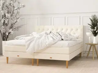 Kontinentalseng | 180x200 cm | Lys beige (ubrugt)