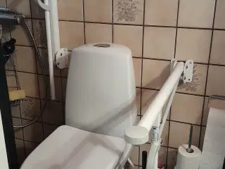 Toilet arm støtte