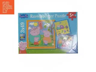 Ravensburger Peppa Pig puslespil fra Peppa Pig (str. 3 x 49 brikker)