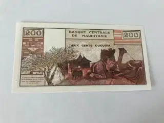 200 Ouguiya Mauritania 1973 - Sjælden