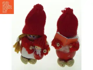 Nissepar med strikhuer (str. H. 8 cm)