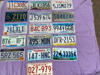 USA Nummerplader