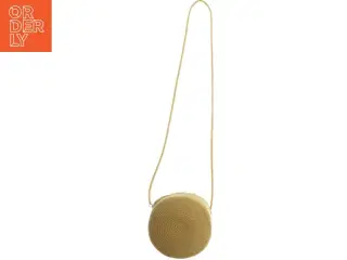 Flettet rund skuldertaske (str. Ø 16 cm)