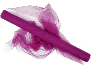 Tyl, B: 50 cm, lilla, 5m/ 1 rl.