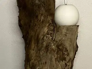 Væg lysestage af Drivtømmer