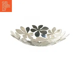 Dekorativ skål i stål fra IKEA (str. Ø 40x6 cm)