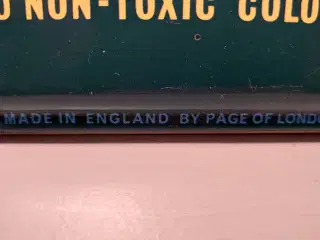 2 stk vintage blikæsker med vandfarver. England