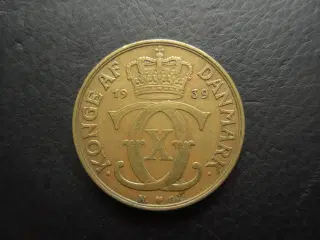 2 kroner 1939 pæn